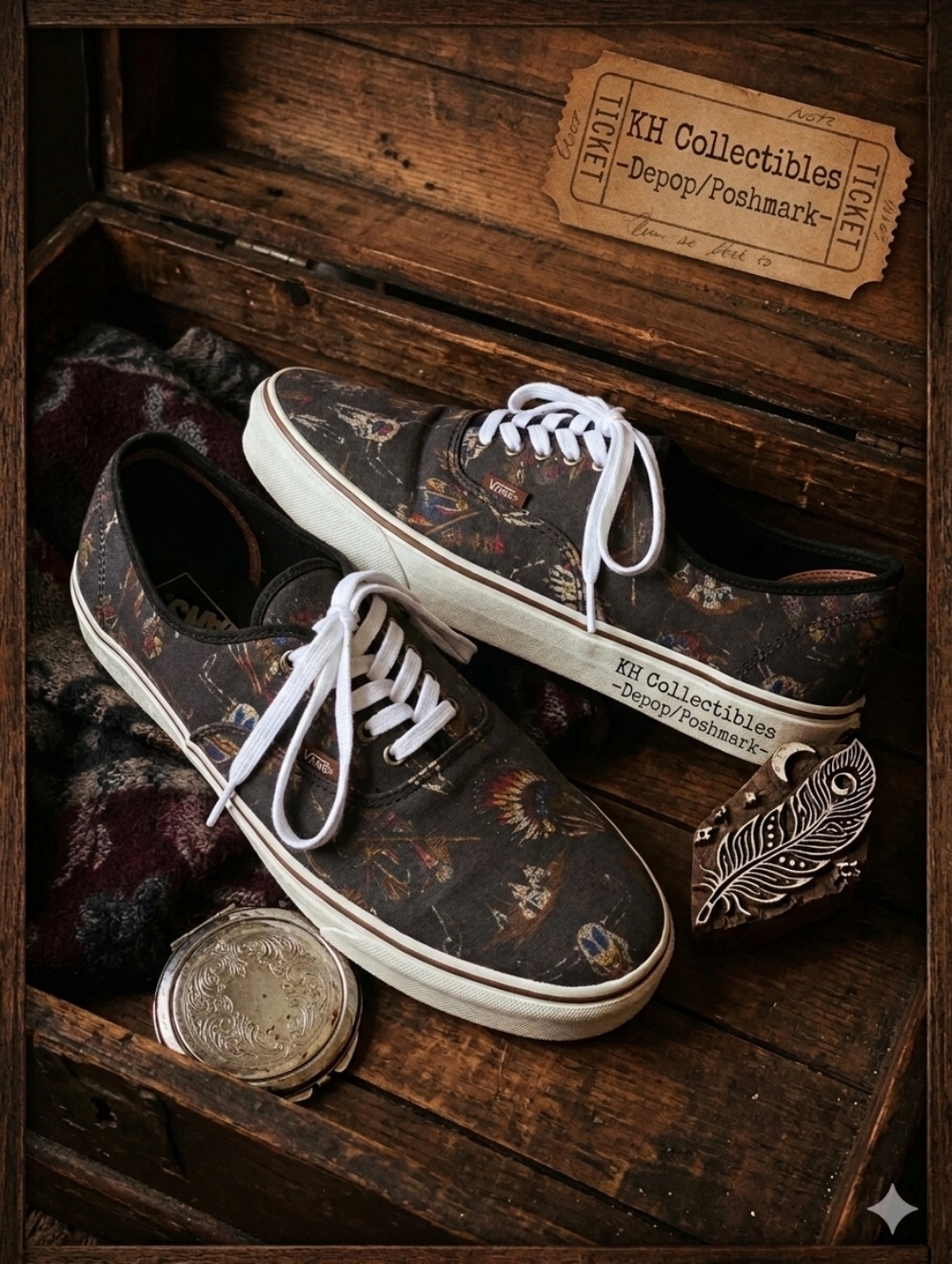 Rare Vans "Tribal Leaders" - Size 13 EUC